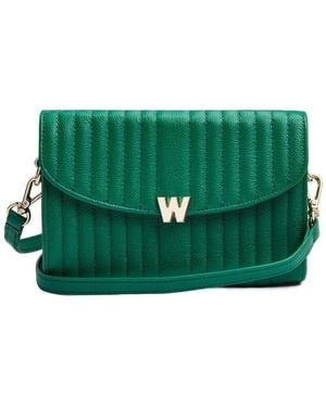 Wolf 1834 Mimi Crossbody Bag With Wristlet In Fore - Green