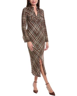 IPPONELLI Printed Shirtdress - Brown