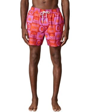 Reiss Trinity Drawstring Tile Short - Red