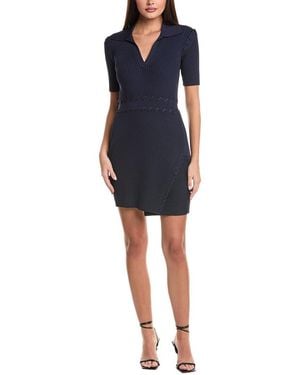 Jonathan Simkhai Rayan Polo Mini Dress - Blue