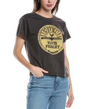 Chaser Brand Graphic Cropped T-Shirt - Black