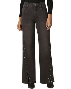 Wit & Wisdom Sam High Rise Wide Leg Pant - Black