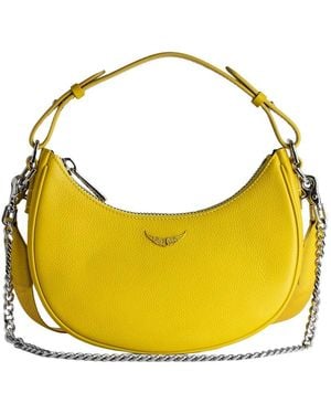 Zadig & Voltaire Moonrock Grained Leather Crossbody - Yellow