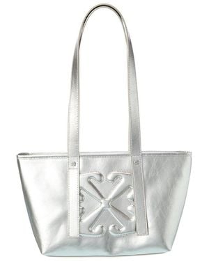 Off-White c/o Virgil Abloh Off- Classic Day Off Small East West Leather Tote - White