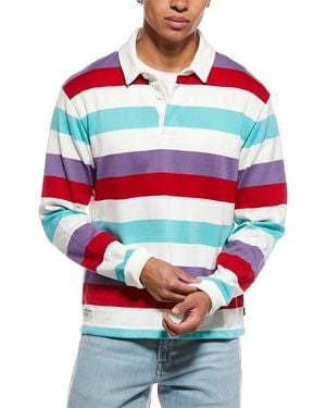 Rowing Blazers Rugby Starboard Stripe Pullover - Blue