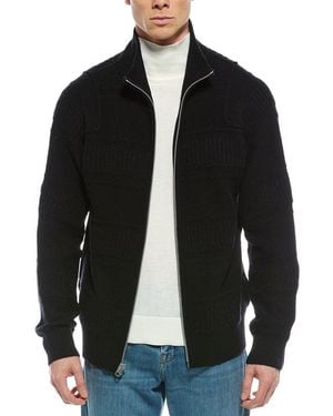 Rag & Bone Colton Wool-Blend C Zip-Up Jumper - Black