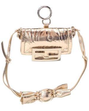 Fendi Baguette Nano Leather Charm - Natural