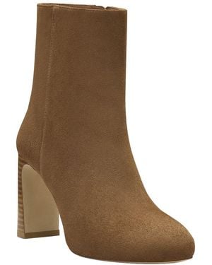 Stuart Weitzman Babette Platform Zip Suede Bootie - Brown