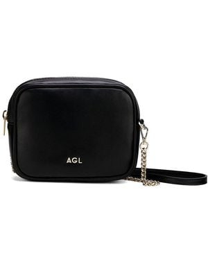 Agl Attilio Giusti Leombruni Symon Leather Crossbody - Black