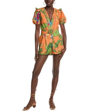 FARM Rio Fresh Macaw Romper - Yellow