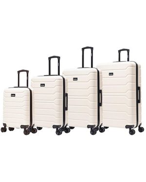 InUSA Trend Lightweight Hardside 4pc Set - White