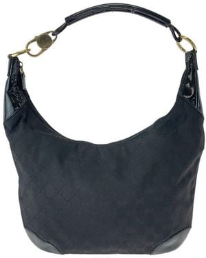 Gucci GG Canvas Leather Shoulder Bag (authentic Pre-loved) - Blue