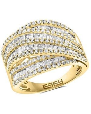 Effy Fine Jewelry 14K 1.96 Ct. Tw. Lab-Grown Diamond Ring - Metallic