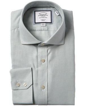 Charles Tyrwhitt Non-Iron Cambridge Weave Shirt - Grey