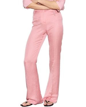 Câllas Danae Slim Fit Linen-Blend Trouser - Pink
