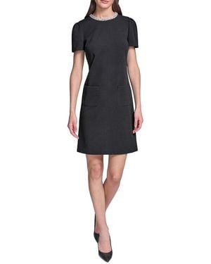 KARL LAGERFELD Scuba Dress - Black