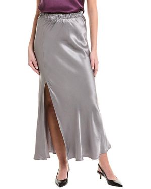 Nation Ltd Viscose-Blend Maribel Slit Skirt - Brown