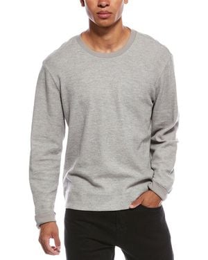 James Perse Brushed Thermal Crewneck Jumper - Grey