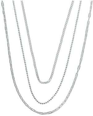Argento Vivo Silver Necklace - White