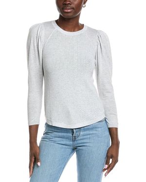 Autumn Cashmere Raglan Thermal Cardigan - White