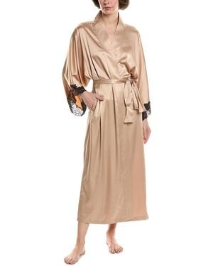 Natori Peony Glamour Robe - Natural