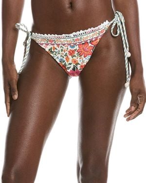 FARM Rio Bloom Garden Tie Side Bikini Bottom - Brown
