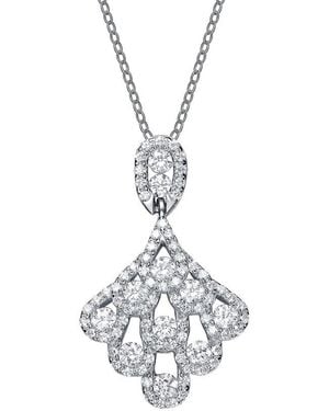 Genevive Jewelry Silver Cz Pendant - Metallic