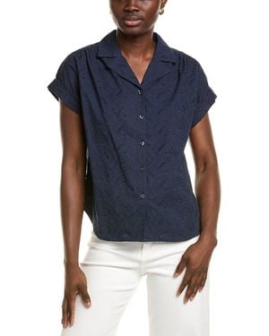 Brooks Brothers Eyelet Shirt - Blue
