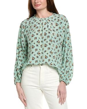 Max Mara Weekend Tebaide Printed Silk Blouse - Green