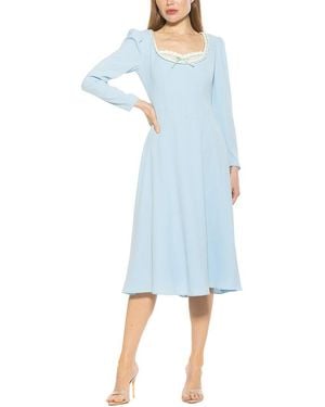 Alexia Admor Zenaida Fit And Flare Dress - Blue