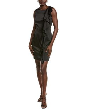 Pascale La Mode Ruffle Cocktail Dress - Black
