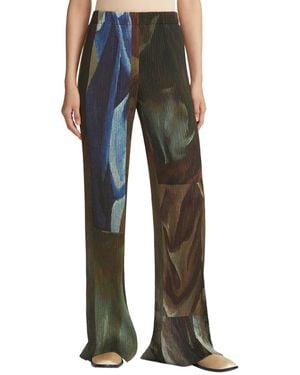 Lafayette 148 New York Plisse Parkside Pant - Blue