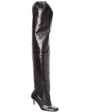 Proenza Schouler Uma Leather Over-The-Knee Boot - White