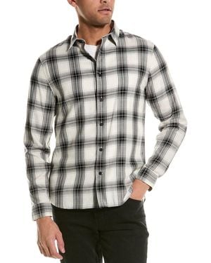 Vince Sequoia Plaid Classic Fit Shirt - Gray
