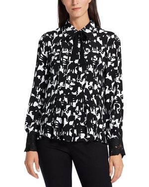 Marc Cain Silk-Blend Shirt - Black