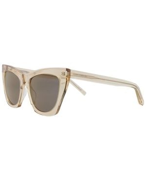 Saint Laurent Sl214Kate 55Mm Sunglasses - White