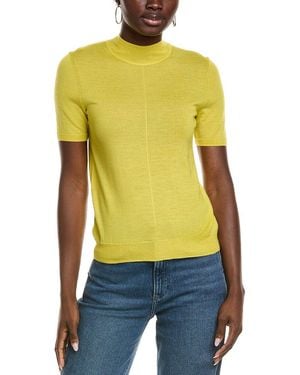 St. John Knit Wool-Blend Top - Yellow