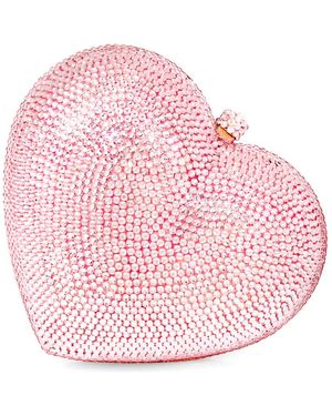 Aquaswiss Aqs Heart Crystal Clutch - Pink