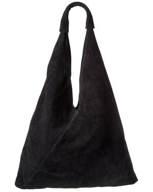 Persaman New York Amelia Suede Hobo Bag - Black