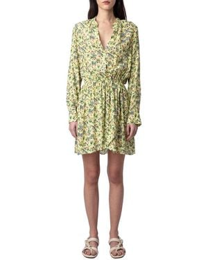 Zadig & Voltaire Rinka Soft Small Garden Dress - Yellow