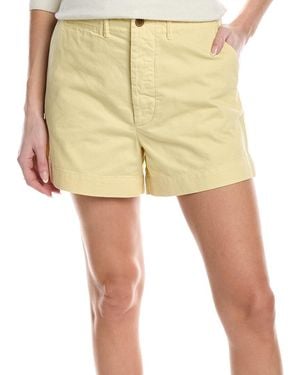RE/DONE 90's Trouser Washed Buttercream Short - Natural