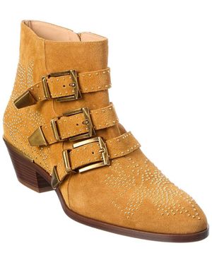 Chloé Susan Suede Bootie - Brown