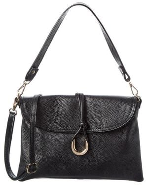 Persaman New York Adelais Leather Shoulder Bag - Black