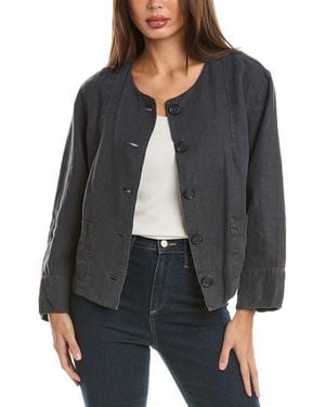 Velvet By Graham & Spencer Linen Blazer - Black