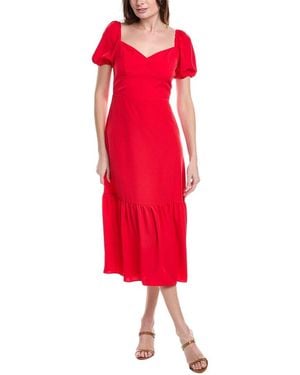 Adrianna Papell Midi Dress - Red