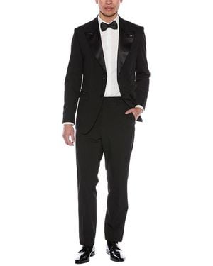Scotch & Soda 2Pc Modern Fit Tuxedo Suit - Black
