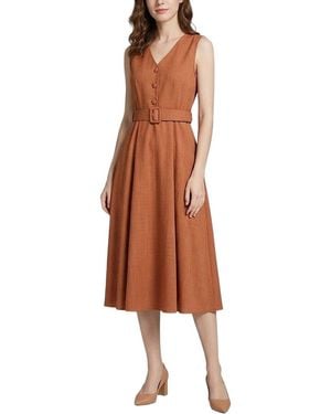 Tedora Midi Dress - Brown