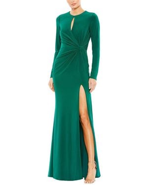 Mac Duggal Draped Gown - Green