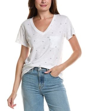 Chrldr V-Neck T-Shirt - Blue
