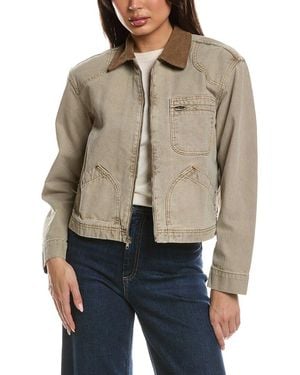 SLVRLAKE Denim Harley Worker Jacket - Natural